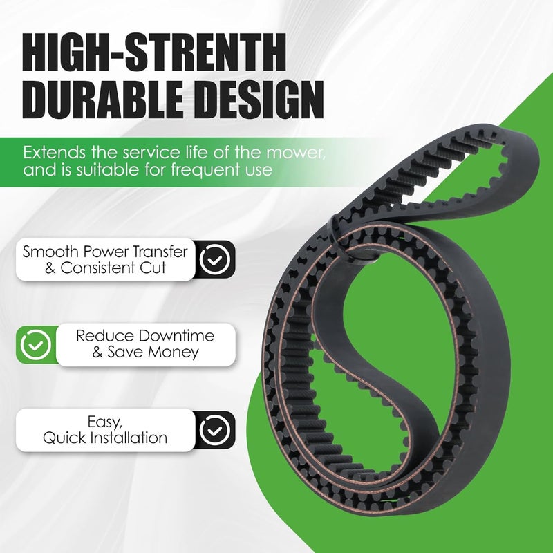 GEATaaT 754-04136 Mower Deck Timing Belt Fit for Cub Cadet CC760 CC760ES with 33" Deck Replace# 954-04136 (3/4" x 50-3/8") - Image 4